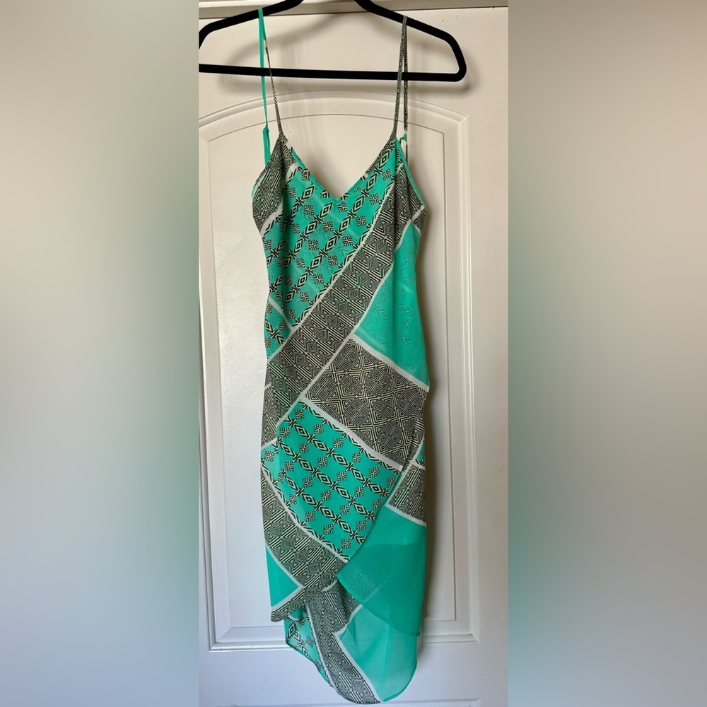 NWOT Anthropologie Andrée Sundress Dress * Green Black * Small
